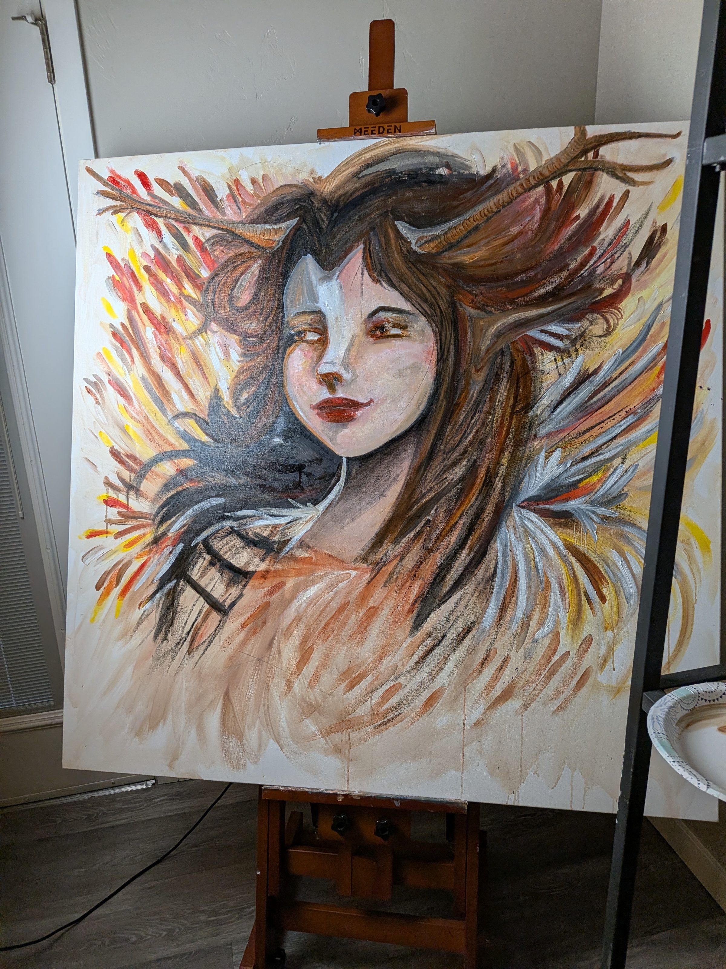 Artemis by Joline Renn — An earlier stage, before the warm repaint