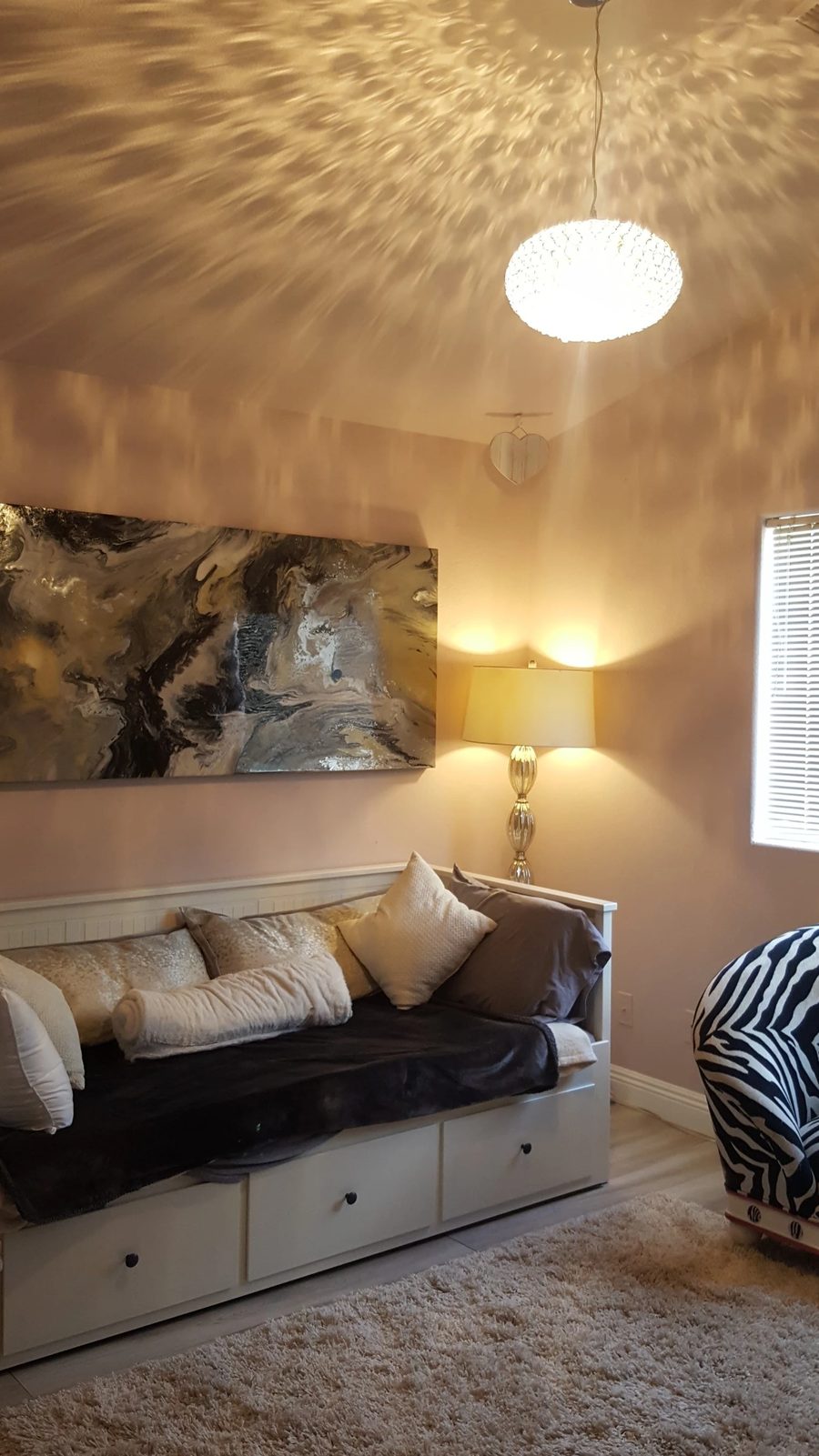 Oblivion by Joline Renn — Hung above a daybed in a private home