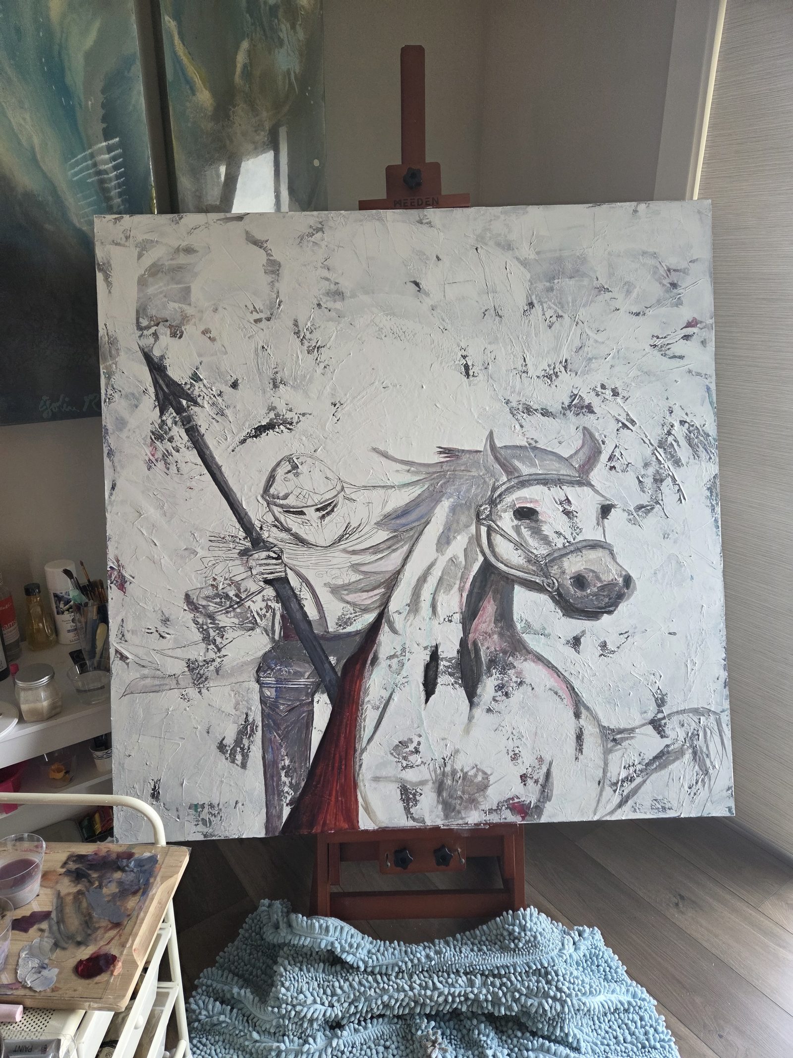 The Rider by Joline Renn — The underpainting
