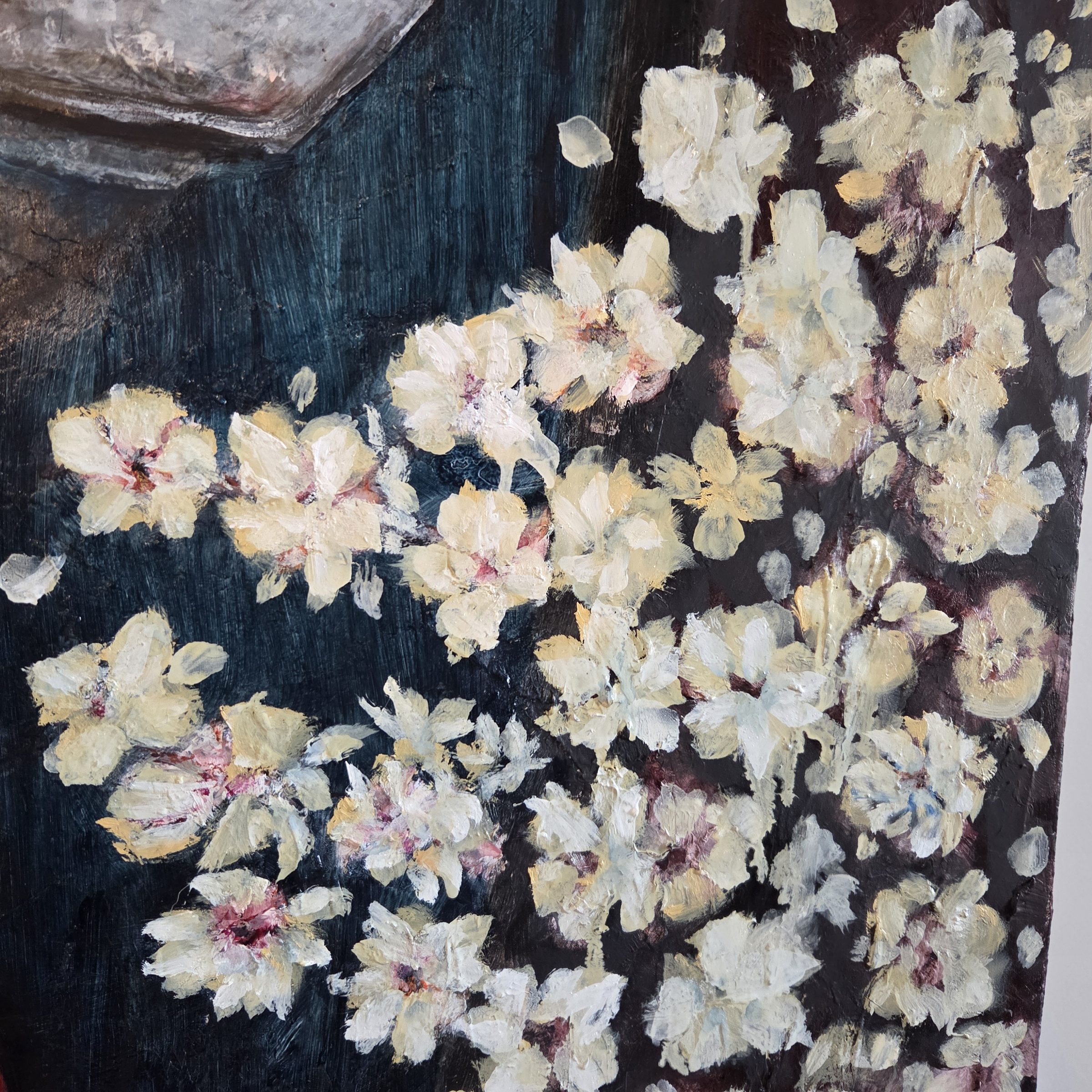 The Rider by Joline Renn — Blossom worked in thick white