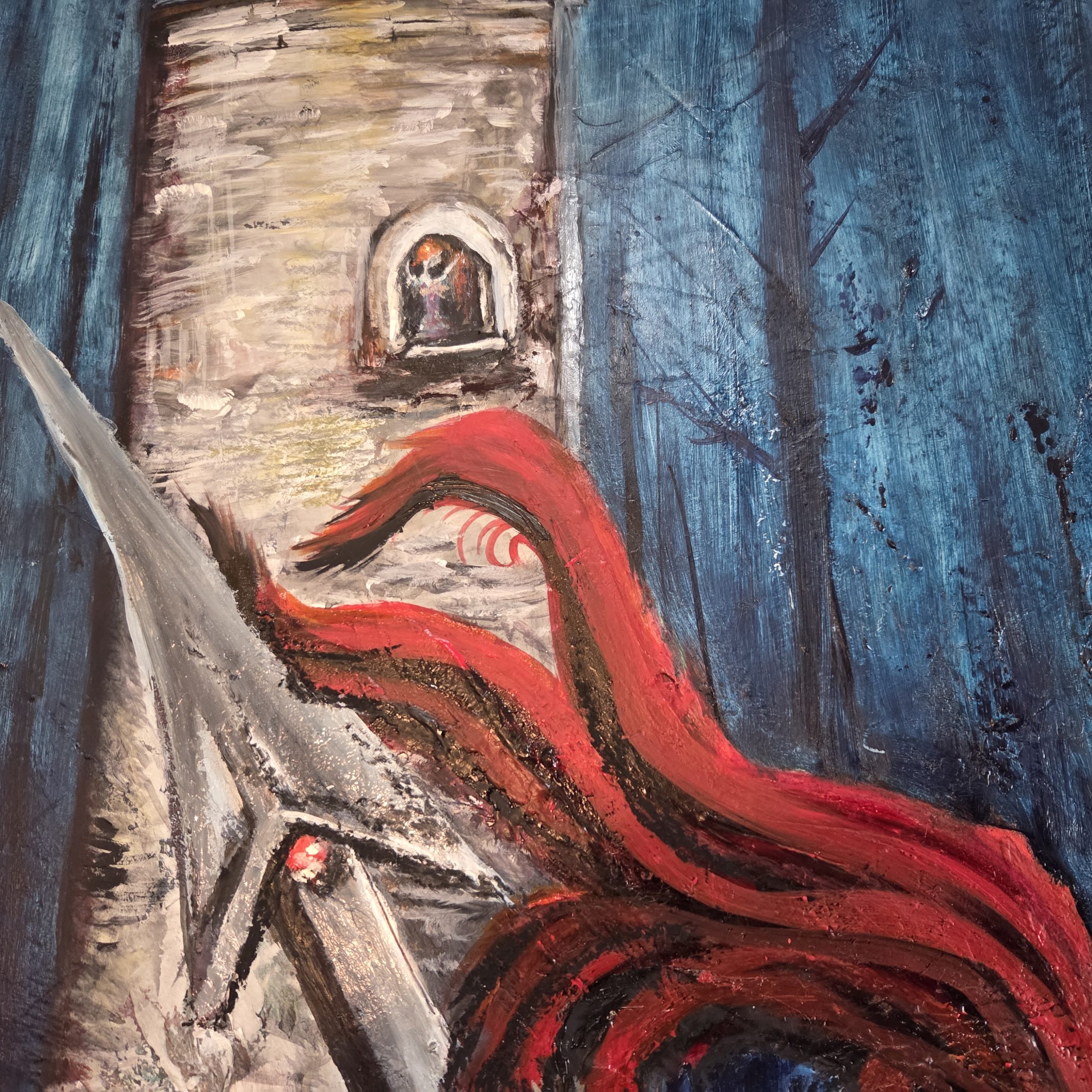 The Rider by Joline Renn — The tower, with a figure at the window