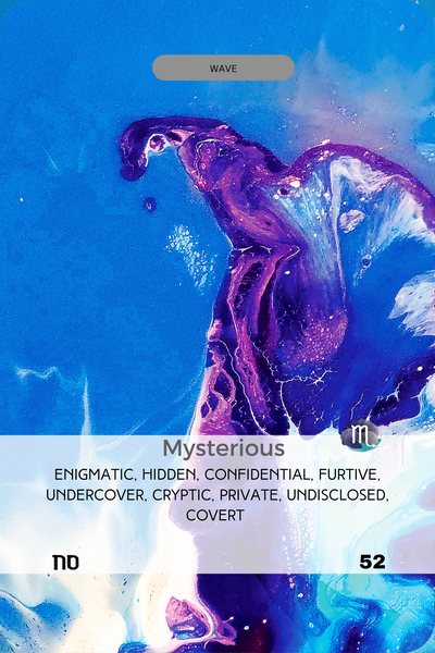 Card 52 of the Empathic Mirror deck by Joline Renn
