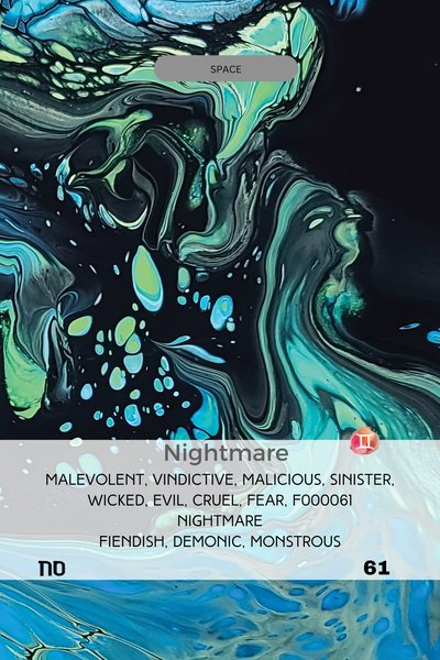 Card 61 of the Empathic Mirror deck by Joline Renn